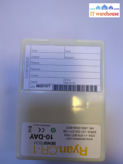 - New 1X Sensitech Ryan Cr-1 10-Days Strip Chart Temperature Recorder Logger