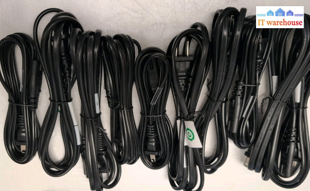 NEW 20x US 2-Prong AC Power Cord For PS2, PS3, Laptops, printers and more -