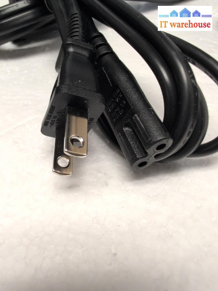 NEW 20x US 2-Prong AC Power Cord For PS2, PS3, Laptops, printers and more -