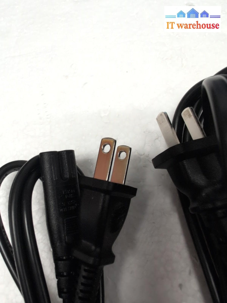 NEW 20x US 2-Prong AC Power Cord For PS2, PS3, Laptops, printers and more -