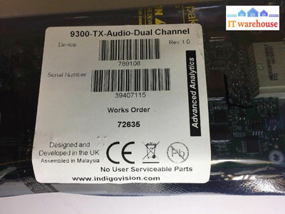 - New 4X Advanced Analytics 9300-Tx-Audio-Dual-Channel 769106 Modules