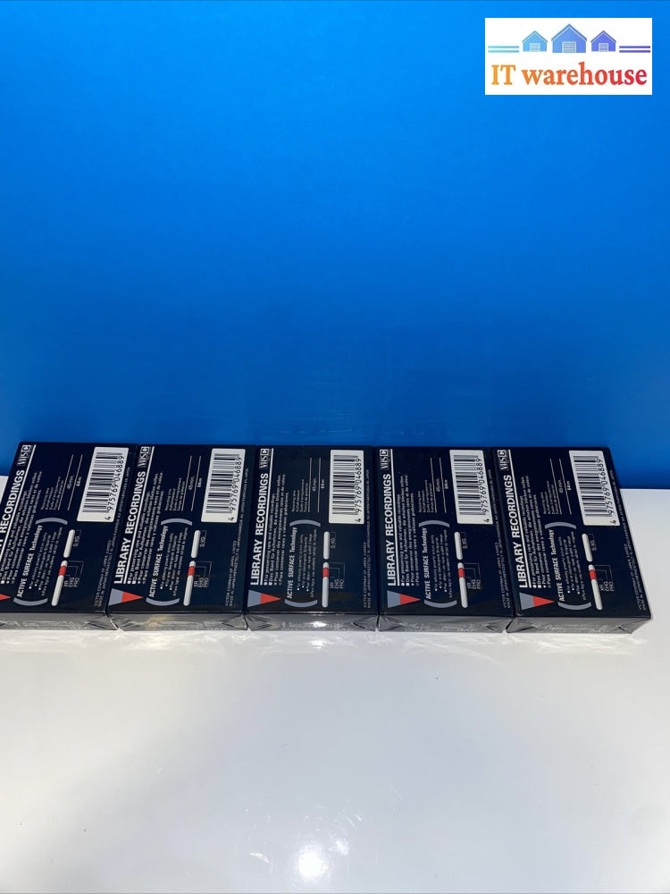 New 5 Pack JVC EC-45 45 minutes VHS C VHSCCamcorder Video Tape Cassettes