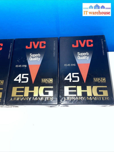 New 5 Pack Jvc Ec-45 45 Minutes Vhsc Camcorder Video Tape Cassettes