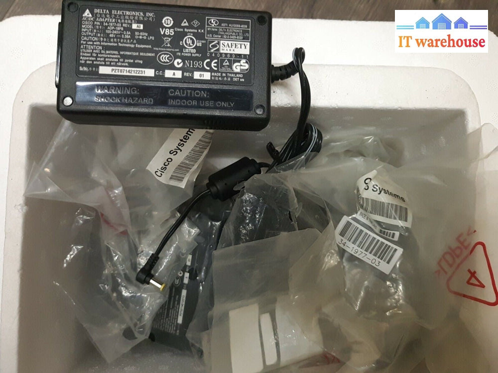 - NEW 7x Cisco Delta ADP-18PB 34-1977-03 48V 0.38A AC/DC Adapter  (NO CORD)