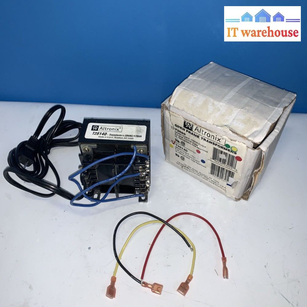 New Altronix T28140 Dual Voltage Open Frame Transformer Power Supply 28V Ac