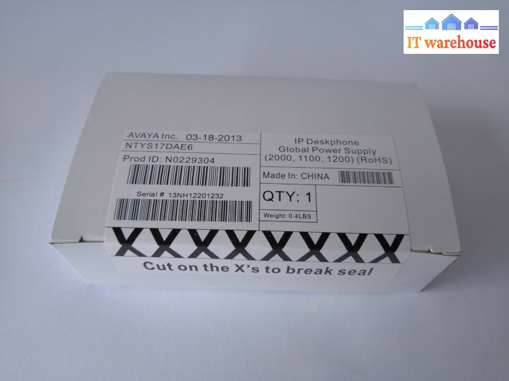 + New Avaya NTYS17DAE6 N0229304 IP Deskphone Global Power supply