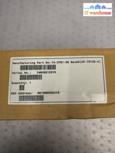 + New Cisco Ip Phone 7912 Cp-7912G-A Voip Desk Telephone