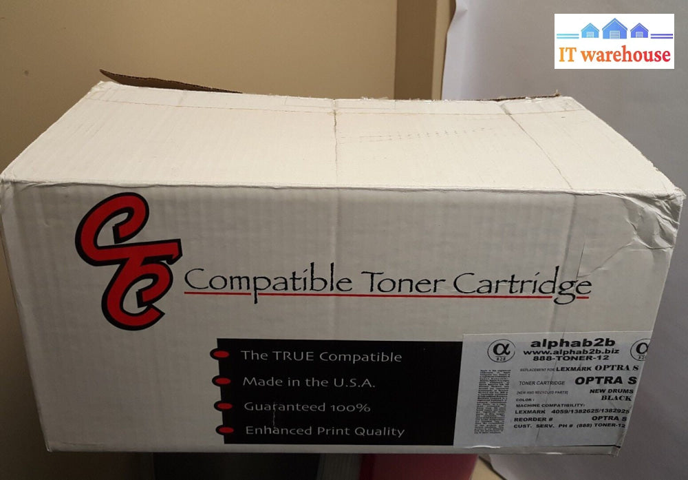 - NEW Compatible Optra S Black Toner Cartridge Lexmark Optra S 
