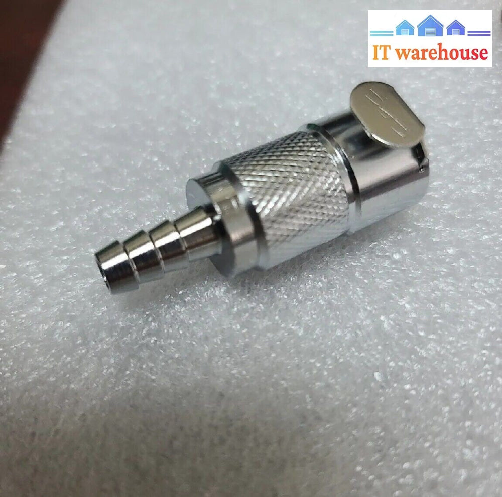 NEW CPC LCD17004 1/4" Brass Hose Barb Valve In-Line Coupling Body -