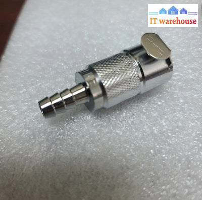 New Cpc Lcd17004 1/4’ Brass Hose Barb Valve In-Line Coupling Body -