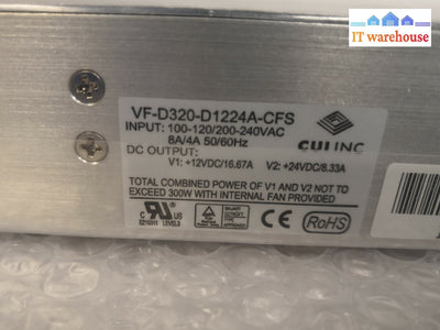 NEW ~ CUI INC AC/DC CONVERTER 12V 24V 320W PSU VF-D320-D1224A-CFS Universal @@@