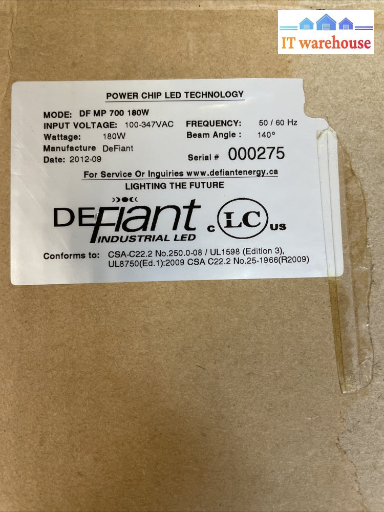 New Defiant Power Chip LED 180W (Model: DE MP 700 180W)