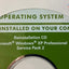 ~ New Dell Windows XP Pro SP2 Operating System Reinstallation CD RX073 (No Key)