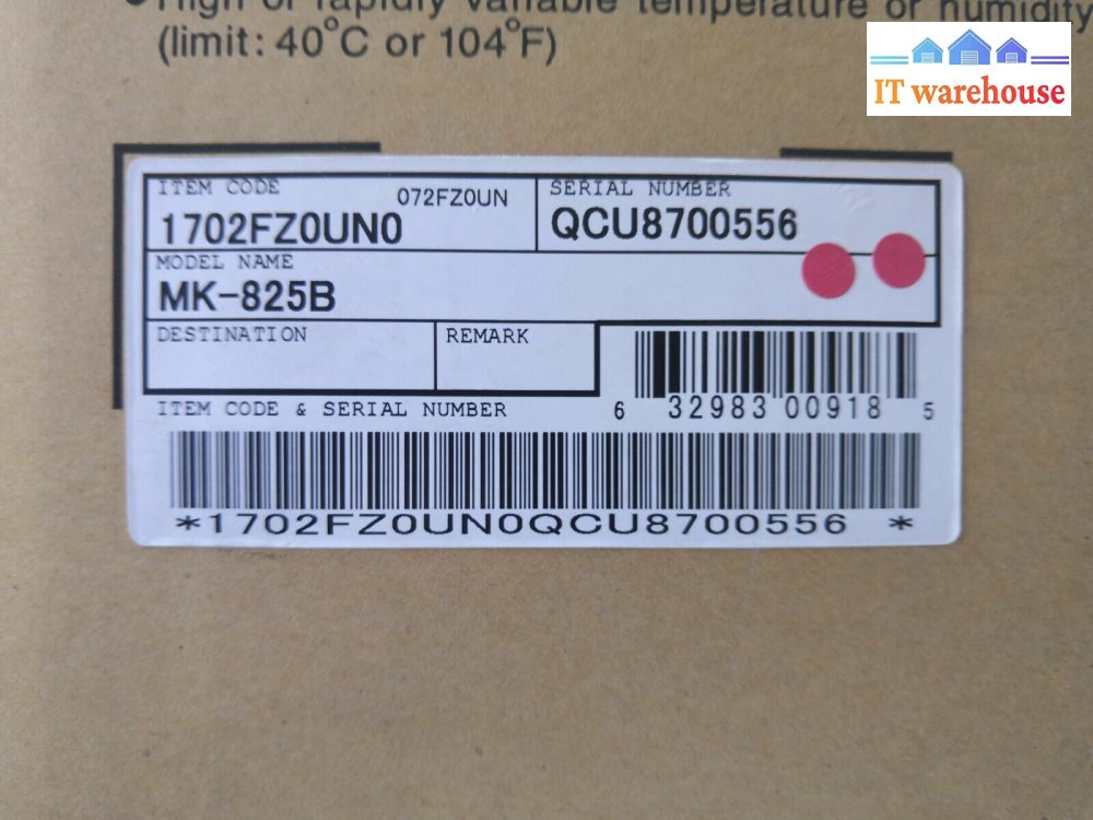 + New Genuine OEM Kyocera Mita 1702FZ0UN0 (MK-825B) Maintenance Kit @@@
