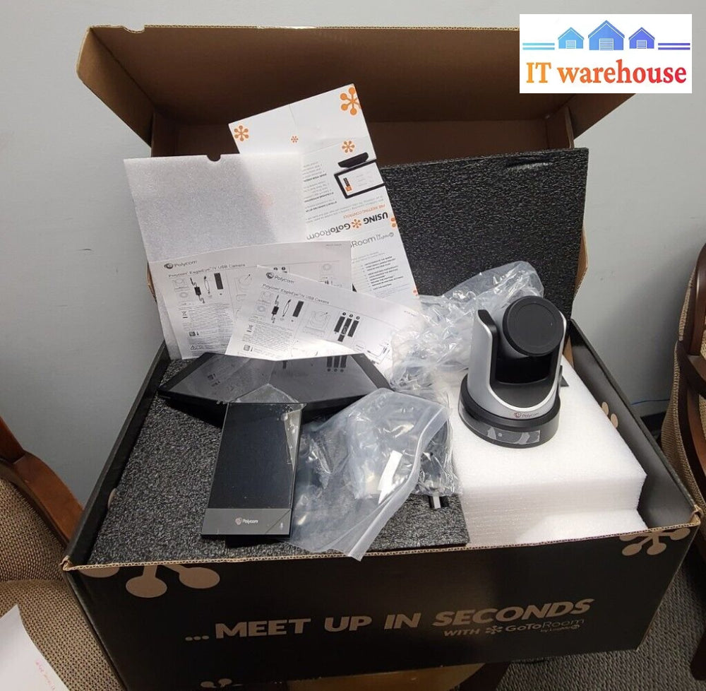 - New Go To Room Meeting System (Eagle Eye Iv Camera Mptz-B Trio 8500 Phone + Pc)