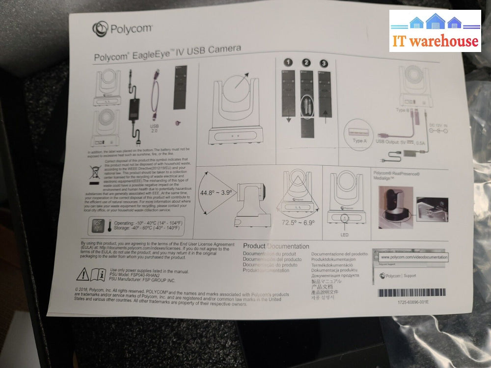 - New Go To Room Meeting System (Eagle Eye Iv Camera Mptz-B Trio 8500 Phone + Pc)