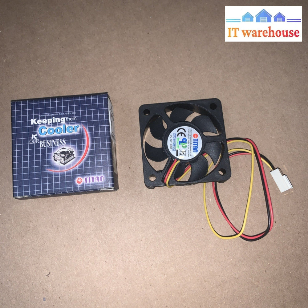 New ~ (High Quality) Titan 50X50X10 mm Ball Bearing Cooling Fan 12V 3-Pin
