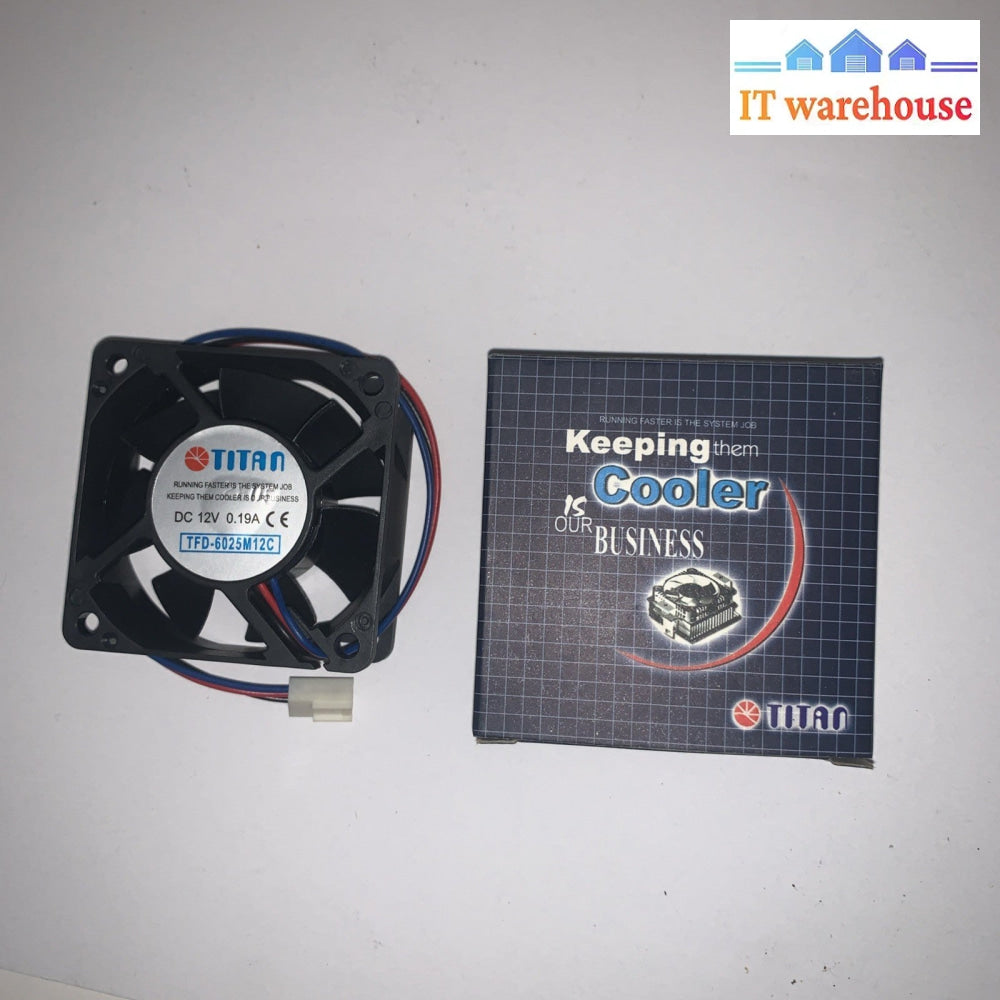 New ~ (High Quality) Titan 60X60X25 MM Cooling Fan 12V 3-Pin