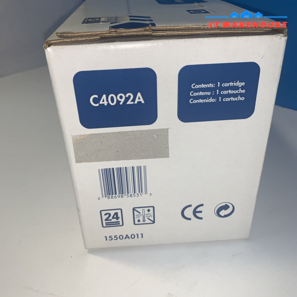 NEW HP 92A C4092A OEM Genuine Black Laserjet Toner Print Cartridge Sealed