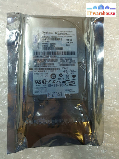 - New Ibm Eserver 146Gb 10K 2.5’ Sff Sas Hard Drive W/Caddy 43X0825/43X0824