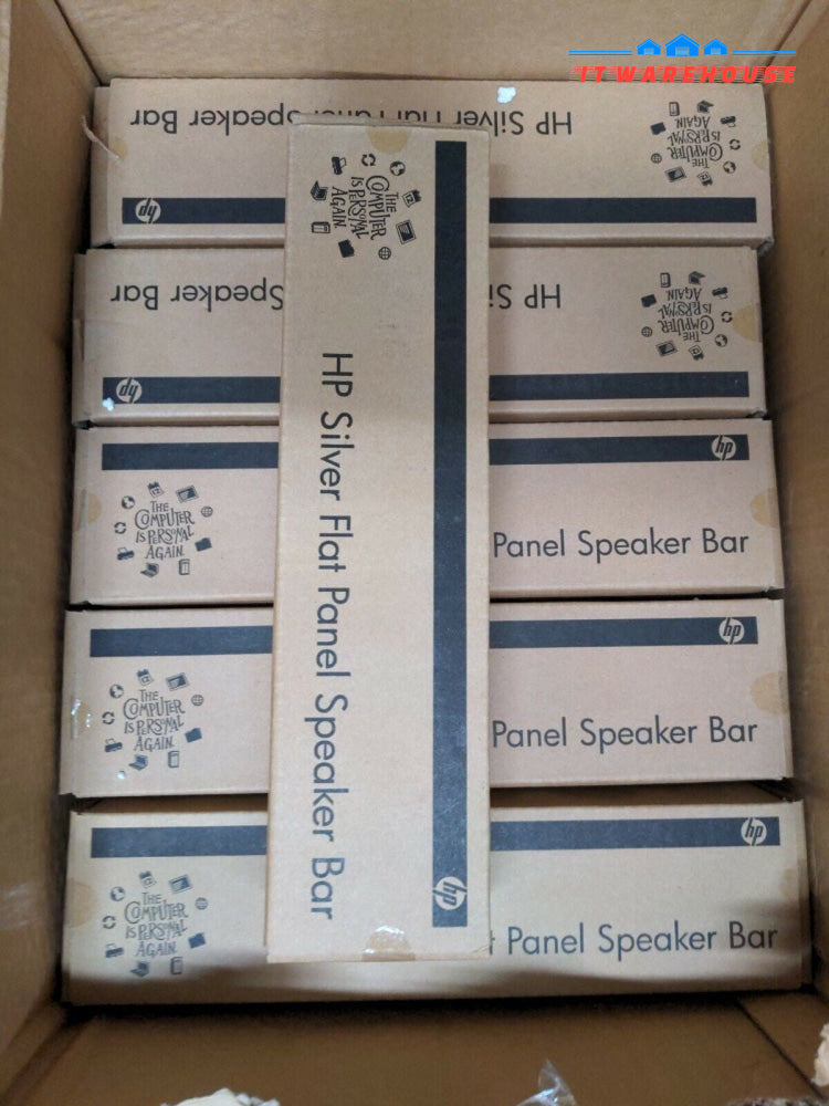 - NEW IN BOX 6x HP Silver Flat Panel Speaker Bar EE418AA EE418-61001 418958-001