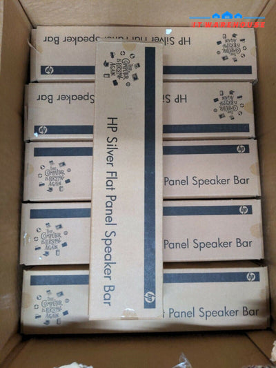 - NEW IN BOX 6x HP Silver Flat Panel Speaker Bar EE418AA EE418-61001 418958-001