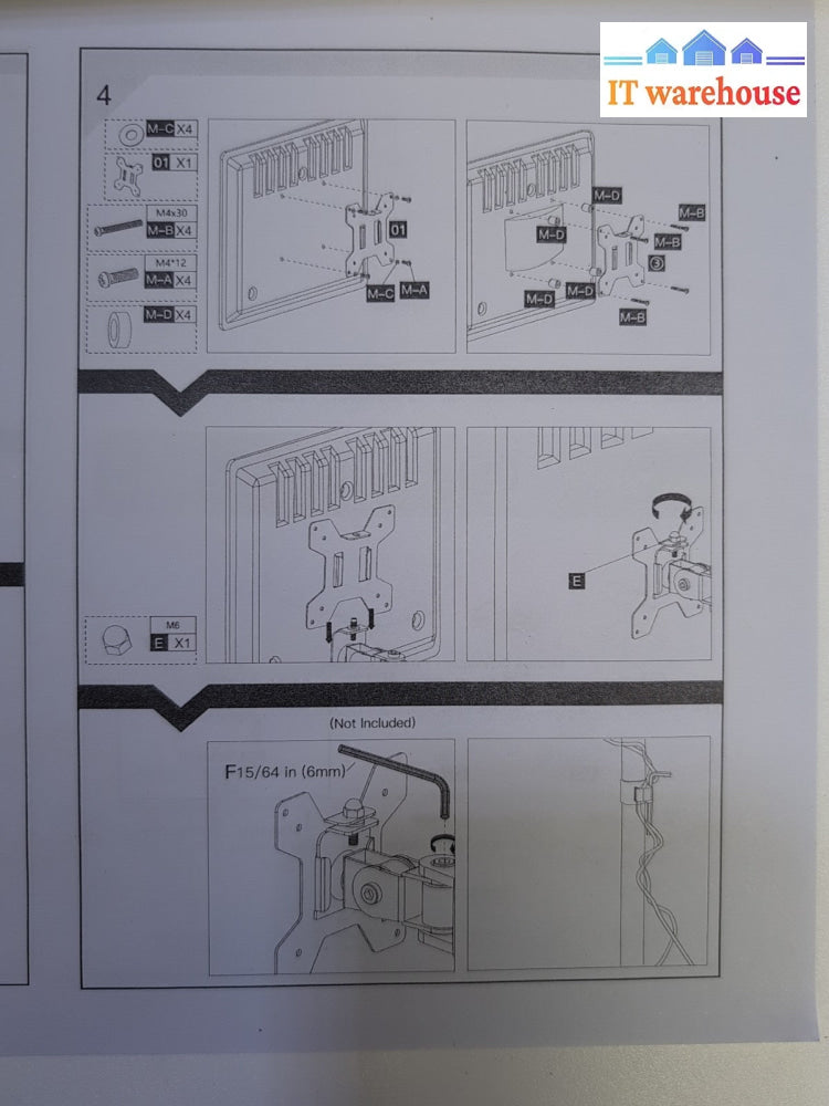 NEW IN BOX High Quality Universal Steel 22-27" Monitor Arm TableMount Stand -