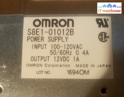 - NEW IN BOX  OMRON  S8E1-01012B S8E1-01005A  Power Supply   12V DC 1A 
