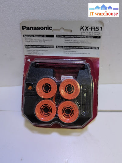 New in Box Panasonic KX-R51 Typewriter Kit- Film Ribbon/Lift-Off Tape For KX-R -