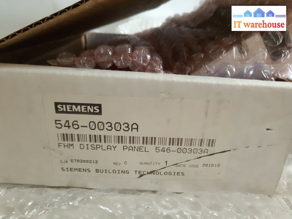 - New In Box Siemens 546-00303A Fhm Display Panel Fume Hood Monitor