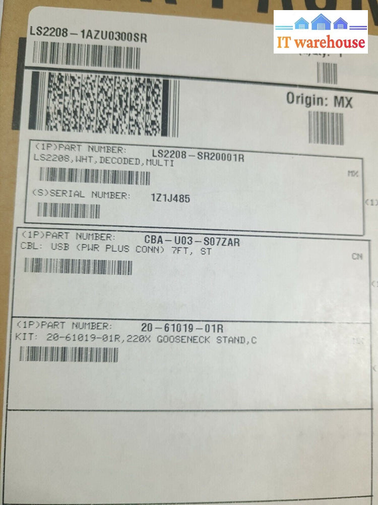 -*  NEW In Box Symbol LS2208 LS2208-SR20001R Barcode Scanner