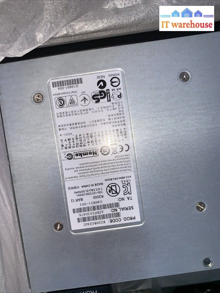 New~ INTEL R2208GZ4GC Server 2U Chassis + Rails/raid card (no CPU/HDD /Ram)