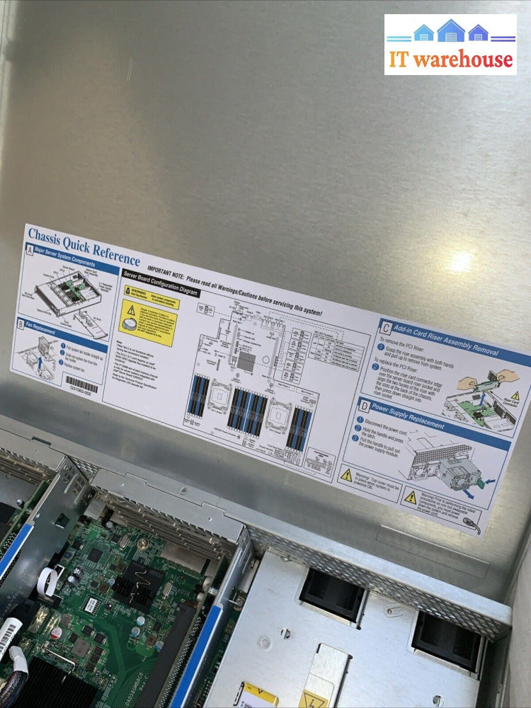 New~ INTEL R2208GZ4GC Server 2U Chassis + Rails/raid card (no CPU/HDD /Ram)