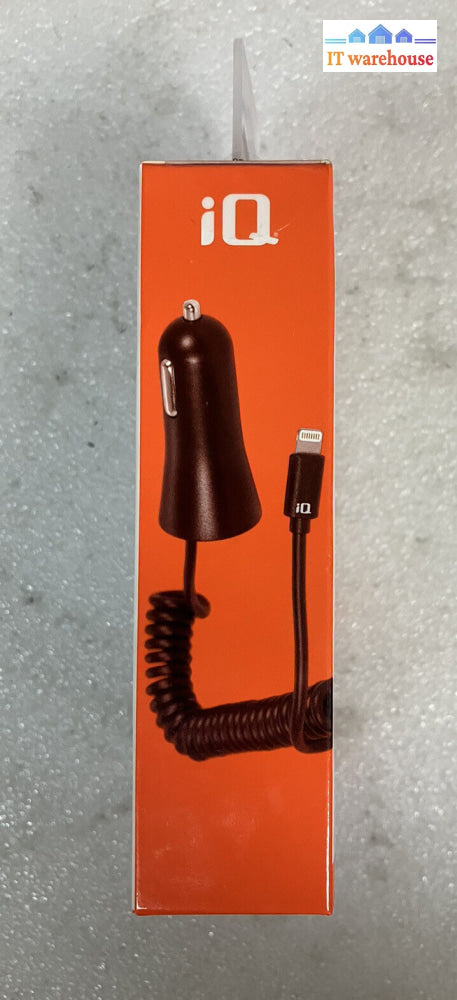 ~ New Iq Mobile Power 1.2M (4Ft) Rapid In-Car Charger For Iphone/Ipod/Ipad
