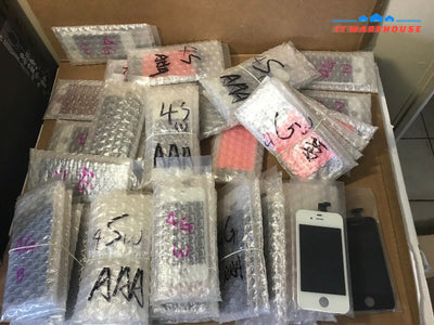 New ~ Lot of 10  Apple iPhone 4G 4GS cell phone screen (white & black)