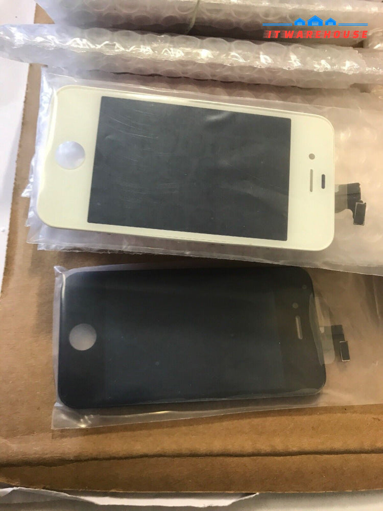 New ~ Lot of 10  Apple iPhone 4G 4GS cell phone screen (white & black)