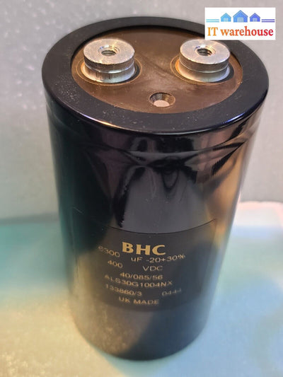 - New Lot Of 10 Bhc 400V 6300Uf Capacitor High Voltage Electrolytic Capacitors