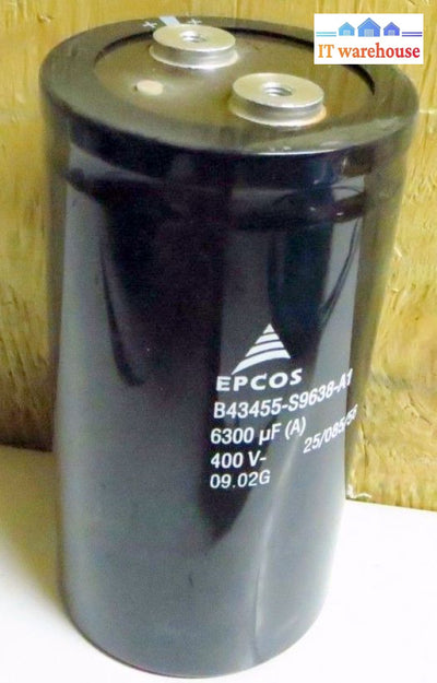New Lot Of 10 Epcos 400V 6300Uf Capacitor High Voltage Electrolytic Capacitors