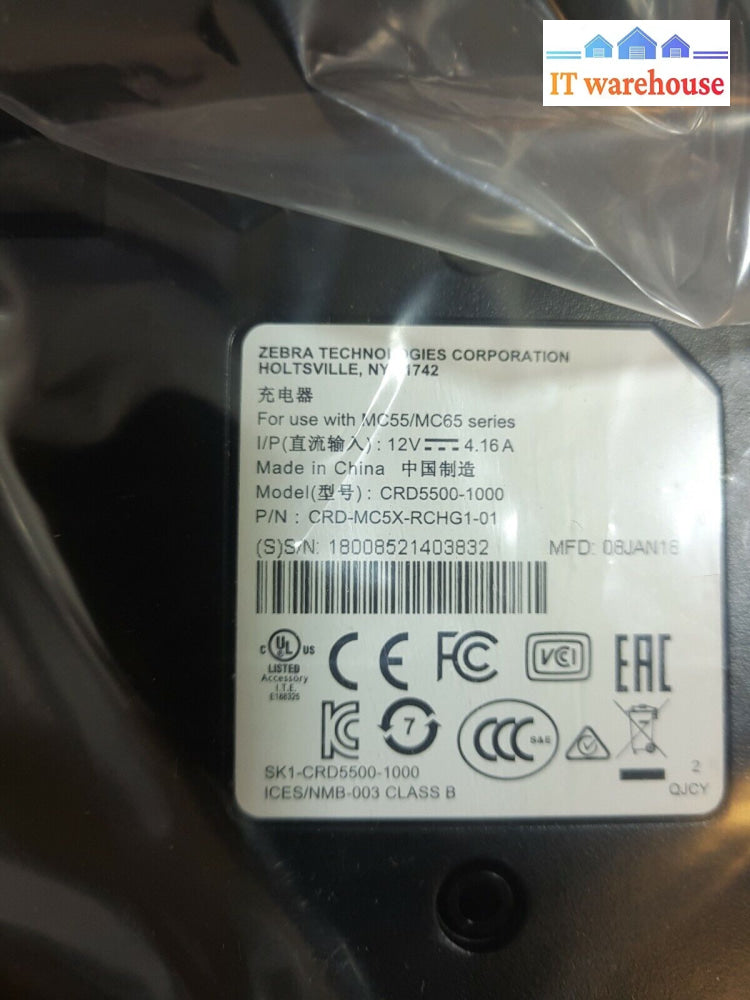 - New Motorola Symbol Single Slot Usb Cradle Ac/Usb Crd5500-1000