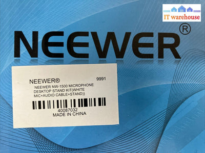 (New) Neewer NW-1500 Desktop Broadcast & Recording Microphone With Accessories ~