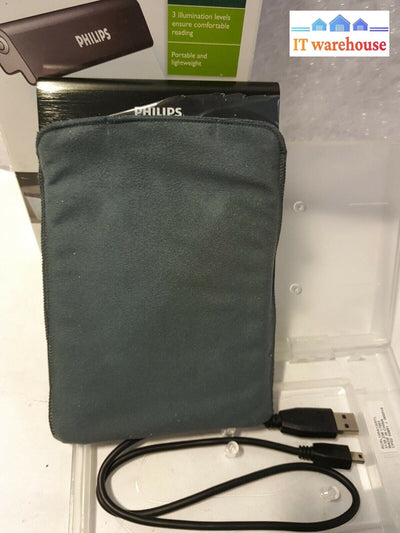 - NEW Philips Rechargeable Portable LED Reading Book Light - LAC7IAWGC/10