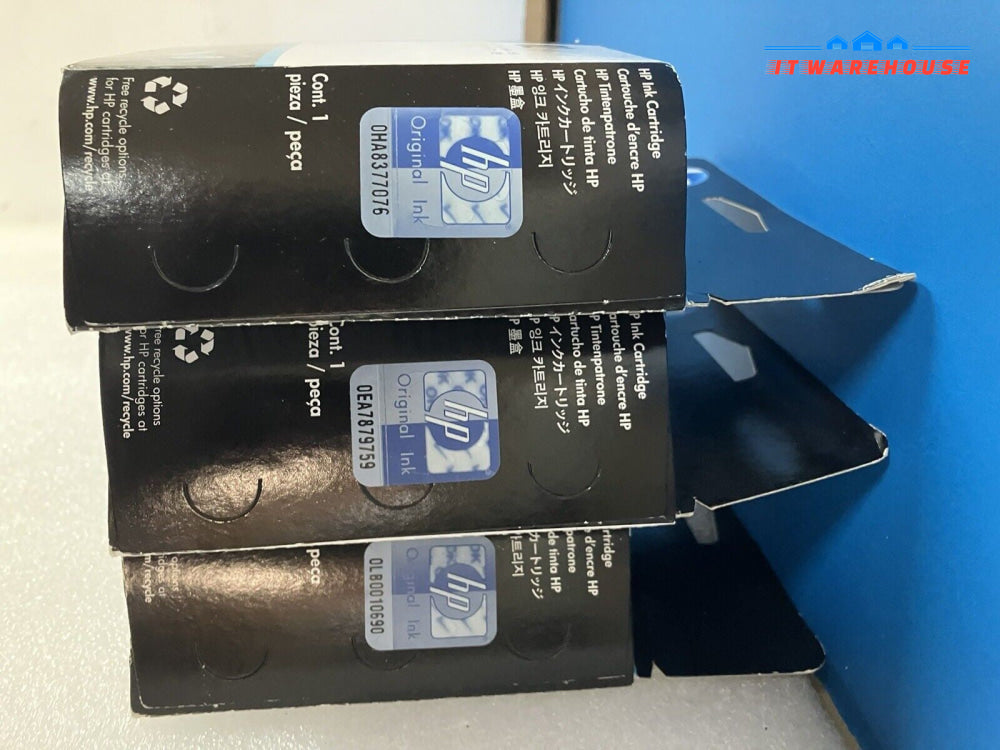 ~ (New Sealed) 3x Genuine OEM HP 82 Mixed Color Ink Cartridge (Expiration 2013)