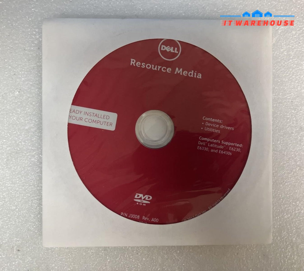 ~ (New & Sealed) Dell Resource Media DVD For Device Drivers and Utilities 0DJV1G