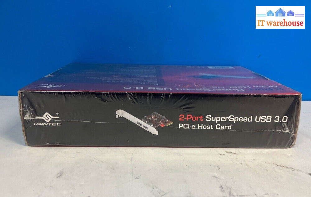 (New & Sealed) Vantec 2-Port SuperSpeed USB 3.0 PCI-e Host Card UGT-PC302 ~