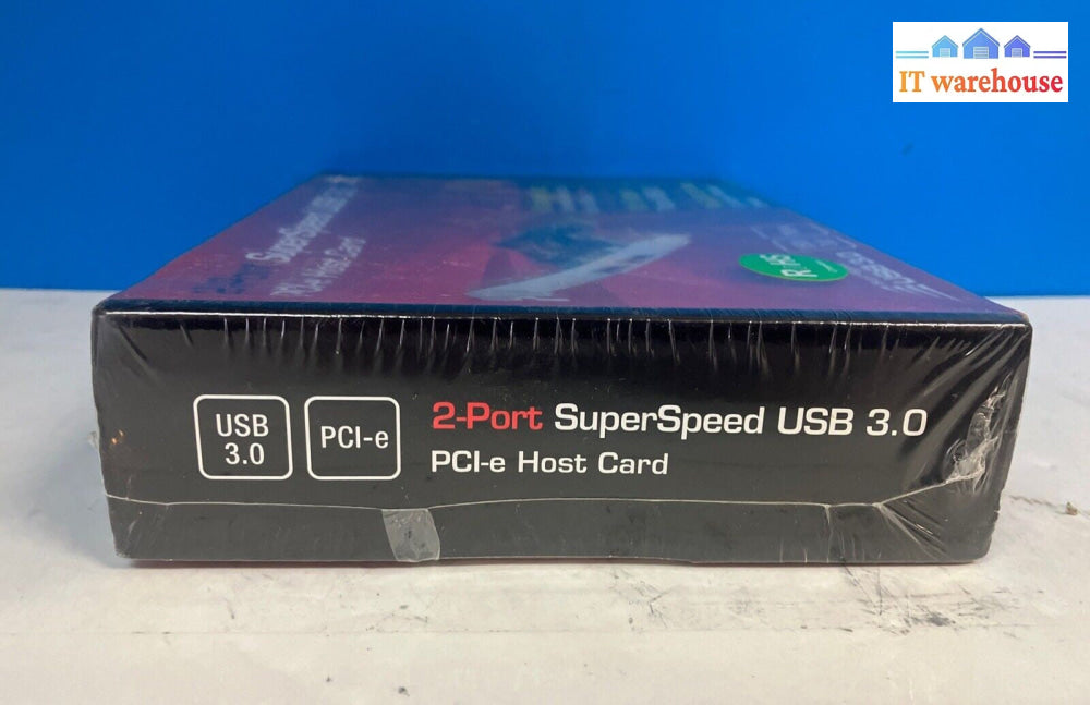 (New & Sealed) Vantec 2-Port SuperSpeed USB 3.0 PCI-e Host Card UGT-PC302 ~