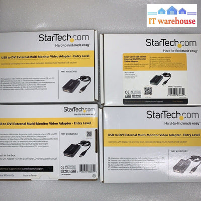 New ~ StarTech USB to DVI Multi Monitor Video Adapter Part# USB2DVIE2