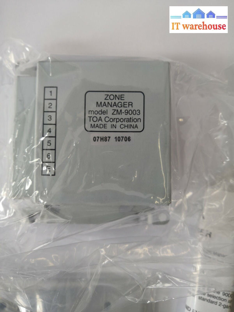 + NEW - TOA Electronics Zm-9003 - 9000/9000M2 Remote Switch Panel