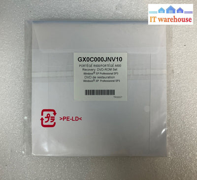 ~ New Toshiba Portege R600 / A600 Recovery Media Windows Xp Pro Sp3 (No Key)
