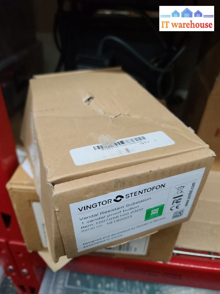 -  NEW VINGTOR STENTOFON VANDAL RESISTANT  Vandal Proof BUTTON 1007056100