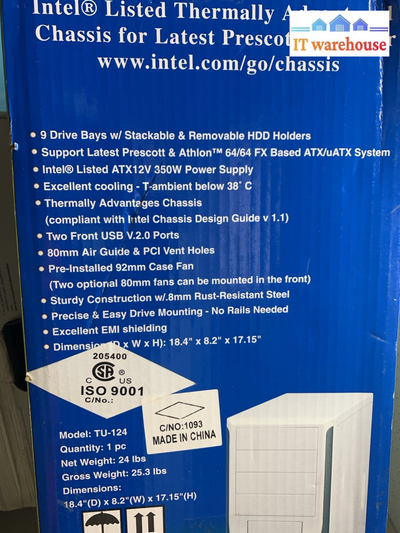 New ~ Vintage Super case TU-124 Desktop Computer PC case with Box